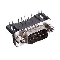 Amphenol Commercial Products G17C0910132EU Plug D-SUB,PLUG,FP=8.08MM, 9-POS,R/A DIP,W/#4-40 IN