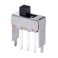 Same Sky (formerly CUI Devices) SLW-121456-3A-N-D Slide Switch 12.1 x 14.3 x 5.6 mm, 3 mm Raised Slide Actuator, Through Hole