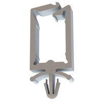 Essentra Components 22LGWH4500718 Wire Saddle Locking Wire Saddle, .660x.438 Inside, .187 Hole