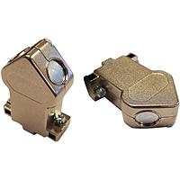 NorComp 959-025-030R121 Two Piece Backshell D-Sub Backshell 25 / 44 HD Position 45 Dual Entry