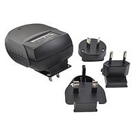 CUI Inc EMMA180167-P5P-IC Wall Mount AC Adapters ac-dc, 18 Vdc, 1.67 A, SW, multi-blade, A/E/N/B blades, P5 center pos, level V, MED