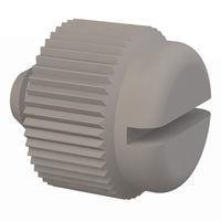 Essentra Components 091024012TEG Knurled Screw Slotted Thumb Screw, #10-24 Thread, 1/8 Lg