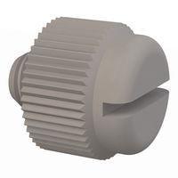 Essentra Components 091032012TEG Knurled Screw Slotted Thumb Screw, #10-32 Thread, 1/8 Lg