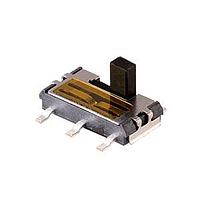Same Sky (formerly CUI Devices) SLW-713515-2A-SMT-TR Slide Switches 7.1 x 3.5 x 1.5 mm, 2 mm Raised Slide Actuator, Vertical, Surface Mount