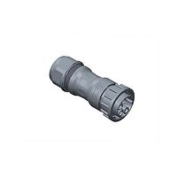 Amphenol LTW ADCD-12BFDC-LL7AP0 Straight Ceres, Large Size, Plastic, 20A+5A, 12 pins, Female Connector, Female (Power) + Male (Signal) Contact, Straight, 2 Points Lock, Crimp, Field Installable, F8.0 - F14.0mm, IP67