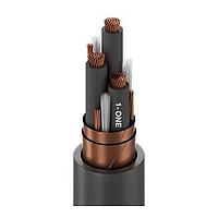 Belden 29534 0101750 Multi-Conductor Cables Belden Basics VFD, 3 Conductor 350MCM (37x.0973") Bare Copper XLPE Insulation M4 Color Code + 2AWG Symmetrical Segmented Ground (3 of 6AWG) Bare Copper Stranded, Overall Dual Copper Tapes Helically Applied Shield, Black PVC Outer Jacket, 2000V TC-ER