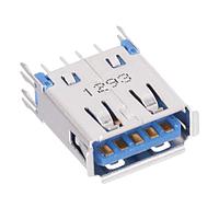 Amphenol Commercial Products GSB4121371CHR USB Type A Connectors USB 3.1 GEN2 STD A RECP VERTICAL DIP