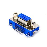 Kycon K61X-E15S-NJ-VESA High Density D-Sub Connectors 3.18mm 15P RECPT R/A