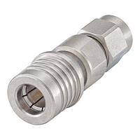 Rosenberger 28S132-S00N5 RF Adapters - Between Series SMA Plug to QMA Plug Straight Adapter