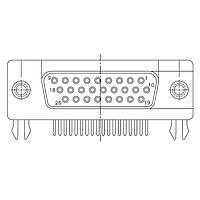Amphenol Commercial Products 17EBH026SAA110 High Density D-Sub Connectors RA HI DENSITY 26P F #4-40 THREAD