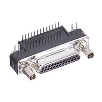 NorComp 381-025-112L565 Micro-D D-Sub Connectors MICRO-D 25P R/A W/ STNDOFF/BRDLK