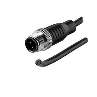Same Sky (formerly CUI Devices) CDM1228-03A-01MST-1M-67 Sensor Cables / Actuator Cables M12 Male Molded  Cable, Straight, UnShielded?A-Coding 3PIN , Cable Jaket PVC 1.0M, Screw M12X1.0