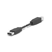 AMP Connectors - TE Connectivity 1487594-2 USB 2.0 USB A-B 28/28 BLACK .25 M