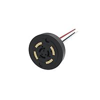 Amphenol Commercial Products FLA016130R1 Receptacle FLA Receptacle NEMA ANSI C136.41, 3 Power, No Signal, 16AWG, 105C, with Panel Gasket Silicone Rubber