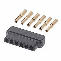Harwin M80-8450645 Wire Housings Cable Conn Kit, 6P Fmale,Sg Rw,24-28AWG