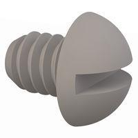 Essentra Components 010348R012 Round Slotted Round Slotted Screw, #3-48 Thread, 1/8 Lg
