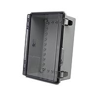 Bud Industries PTQ-11058-C NEMA/IP Rated PC+10% Fiberglass Box with Stainless Steel Latch (7.9 X 11.8 X 5.1 In)