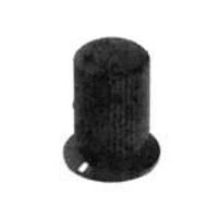 P&B KFS500B1/4 Cylindrical Knob with Skirt KNOB ALUM BK ANO