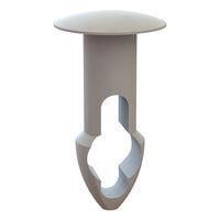 Essentra Components 27KY2810406 Keyhole Rivet Keyhole Rivet, .281 Hole, .406 Panel Thk