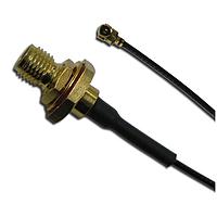Amphenol RF 336303-13-0100 RF Cable Assemblies SMA Blkhd Jack - AMC Plug 132mm, 100mm