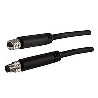 Stewart Connector BC-M5FA4BMA4005M Sensor Cables / Actuator Cables M5 A-Code Cable Assembly  Female Straight to Male Straight  0.5 m  IP67