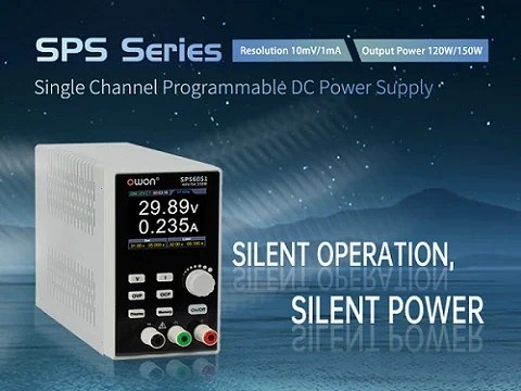 OWON SPS fanless single-channel programmable DC power supply