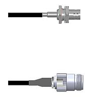 Amphenol Custom Cable Q-040200003006i RF Cable Assemblies BNC-SJB/N-SJ G174 6I