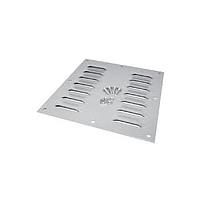 Hammond Manufacturing 1481L44 Electrical Enclosures Vent. Plate, 5.6" x 5.5" - Steel/Gray