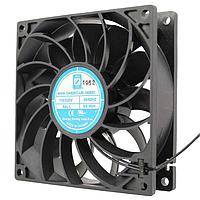 Orion Fans OA92EC-UR-1WBXC Axial EC Axial Fan, Universal Range, 92x92x25mm, 115VAC/230VAC, 56CFM, 0.16"H20, Wire
