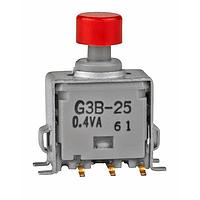 NKK Switches G3B25AB-S-XC Pushbutton Switches DPDT ON-(ON) RED