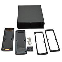 Bud Industries EXN-23366-BKP PCB Enclosure Extruded Aluminum Enclosure Black with Plastic Cover (2.4 X 7 X 8.2 In)