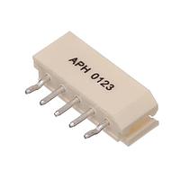 Amphenol Commercial Products G86305111KS2HR Headers - Pin Strip Protect Header 2.5mm Pitch STR DIP,1x5Pin,Matte Tin,NY66,TAIL=3.3mm,WITH KINK TAIL,Color-Natural