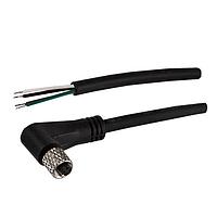 Stewart Connector BC-M5GA4BP01005M Sensor Cables / Actuator Cables M5 A-Code Cable Assembly  Female Right Angle to Pigtail  0.5 m  IP67