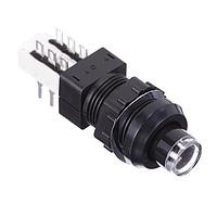 C&K ZFAFA200BKGN2UEE Standard Switches SWITCH PB DPDT ALT ACT SILVER