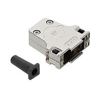HARTING 9670150344 D-Sub Backshells D-Sub 15pin metal hood, Top Entry, w/ short screws 4-40UNC