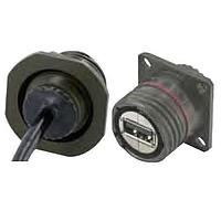 Amphenol Socapex USBFTV7SA2N10OPEN USB 2.0 USB Fld Thrd J/N rec Coding A 1.0M crdst