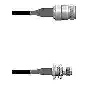 Amphenol Custom Cable Q-1W04K0008006i RF Cable Assemblies N-SJ/TNC-SJ RG58 6I