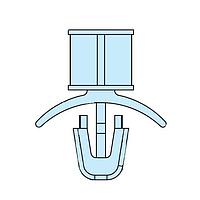 Heyco 10238F-P PCB Support, Arrowhead HPS-08 V-0 NATURAL 10PK