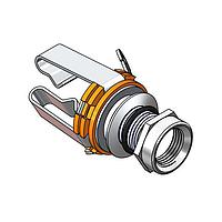 Switchcraft 12BW11 Phone Connectors Stereo Jack Open Thick Panel