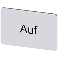 SIEMENS 3SU19000AD810AD0 Labeling Plate, Auf INSCR. LABEL, SILVER 17.5 X 27MM, AUF