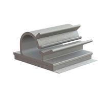 Essentra Components KKL-8-RT Cable Clamps Clip,Locking,Adh Mnt,Grey,1/2 in Hold
