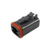 DEUTSCH - TE Connectivity DT06-4S-E004 Connectors 4P DT PLUG ASM BLACK