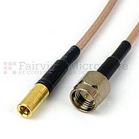 Fairview SCA24316 SMA Male to SSMB Male Cable RG-316 Coax and RoHS