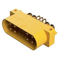 Amphenol Positronic GFSH89M47H/AA Connectors Mixed Density Power Connector,8 size 16 and 9 size 22 contacts,Pin (Male),Right Angle Solder - High Conductivity