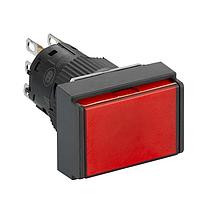 SCHNEIDER XB6EDW4B1P Flush IPB Spring Ret, Rect., red, 24V, 1 NO/NC