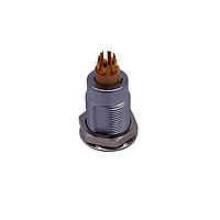NorComp 820B006-203RF01 Connectors 0B 6P FML PNL MNT FIXED FRONT NUT