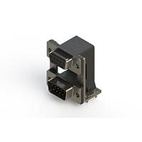 EDAC 664-009-264-03A Dual Port D-Sub Connectors Right-angle Dual Port D-Sub Connector
