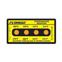 OMEGA 4A-A-370-30 Non-Reversible, Four point Horizontal Temperature Label (400 °F)