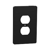 Square D SQWS422011BK Cover Frame 1 G MID+ DUPLEX OUTLET WALL PLATE BK