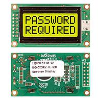 Newhaven Display NHD-0208BZ-FL-GBW LCD Character Display Modules STN- GRAY Transfl 58.0 x 32.0